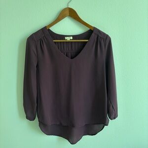 Women's Sheer Purple Blouse